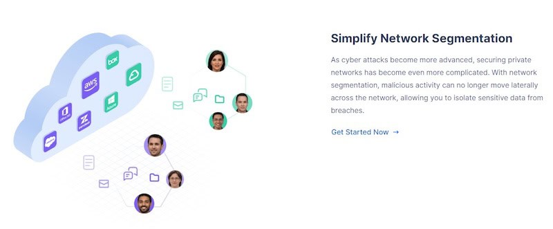 Screenshot of the Network Segmentation Perimeter 81 offers