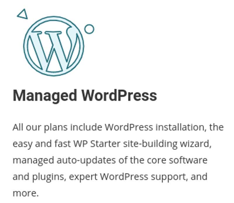 Siteground plans include WordPress installation. 