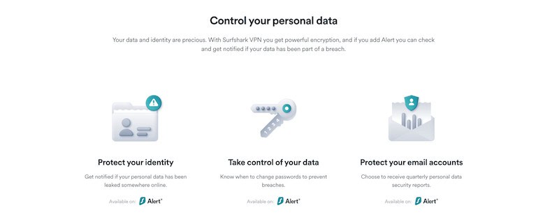 Surfshark helps you control what personal data you share online. 