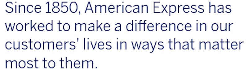 American Express has been around since 1850. 