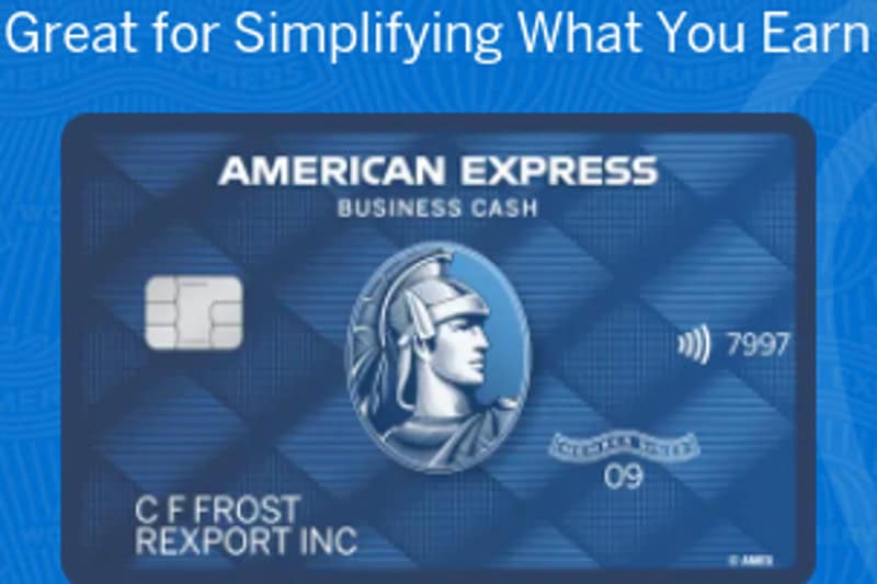 The American Express Blue Business Cash credit card.