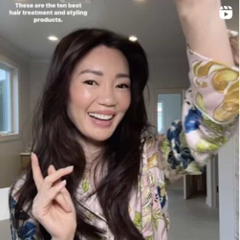 Beauty influencer Amy Chang promoting Sephora products online. 