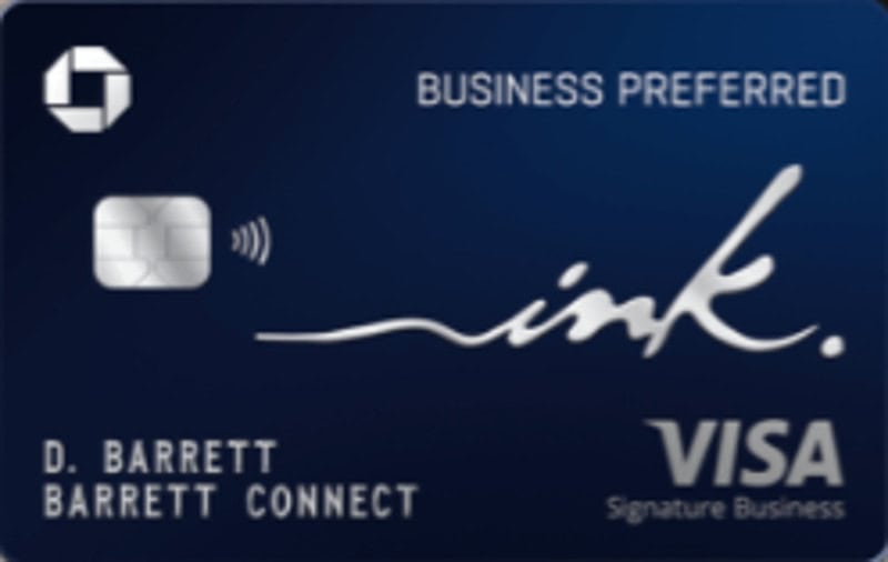 The Chase Ink Business Preferred credit card. 