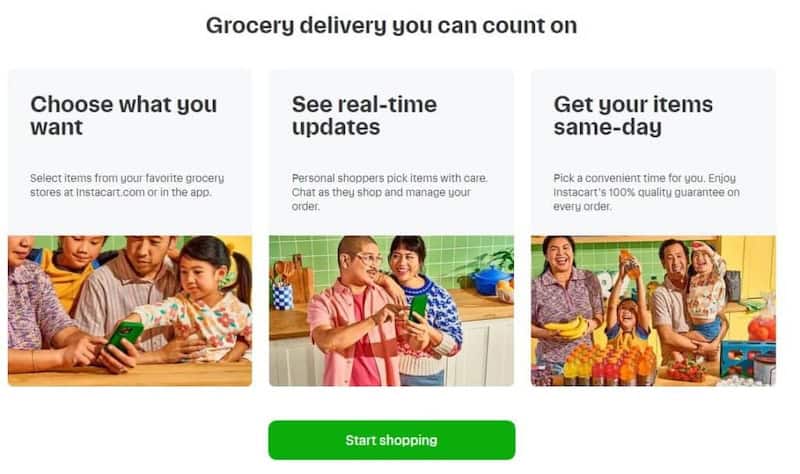 Examples of how you can use Instacart as a customer.
