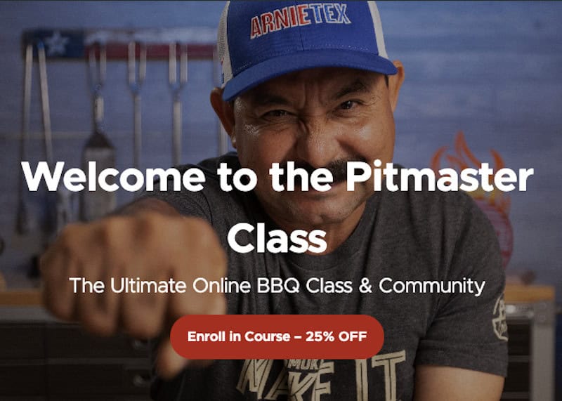 Online BBQ class by Pitmaster Arnie. 