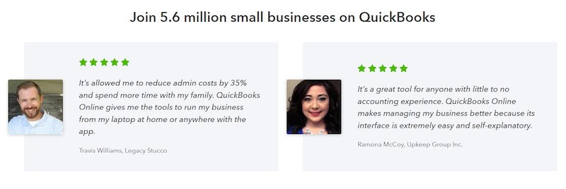 QuickBooks helps over 5.6 million small businesses. 