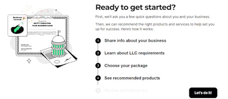 ZenBusiness makes setting up an LLC easy. 