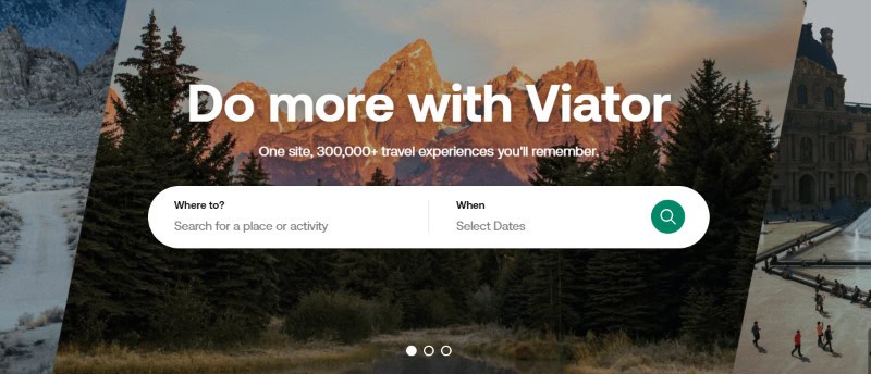 Viator is an online platform that helps people book trips and travel experiences. 