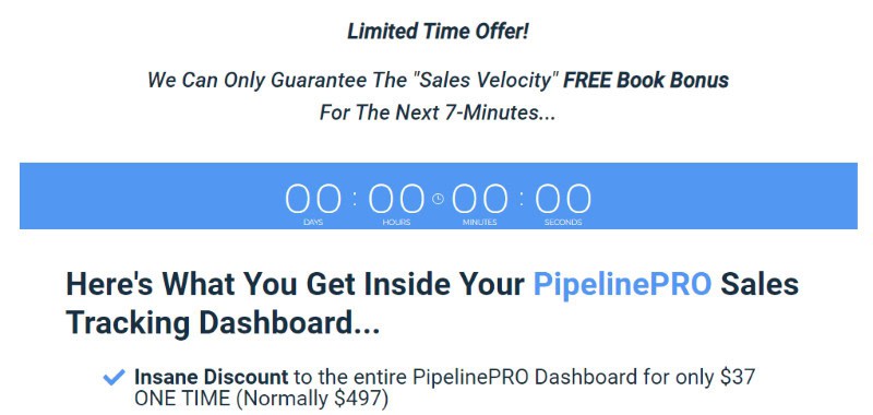 Pipeline Pro is offering a 'limited time' offer of $37 for lifetime access to the software. 