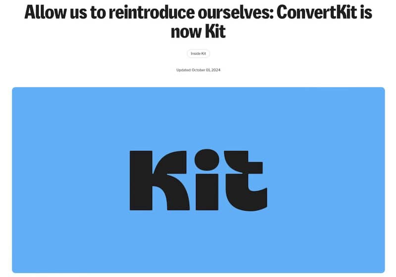 ConvertKit rebranded to 