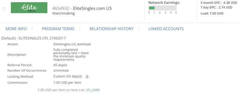 Join the EliteSingles relationship affiliate program is available on the CJ affiliate network. 