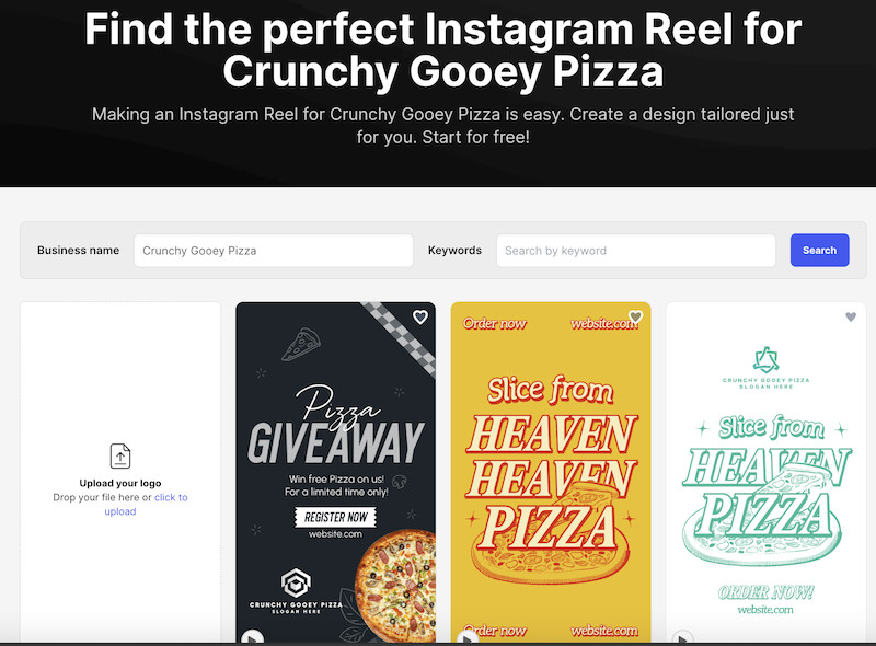 Design.com makes it easy to create professional-looking Instagram reels for your business. 